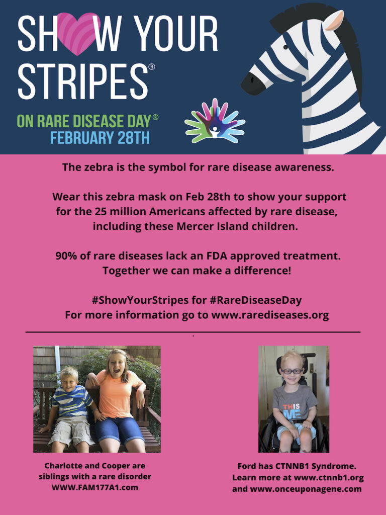 "Show Your Stripes" on Rare Disease Day My Mercer Island My Mercer Island